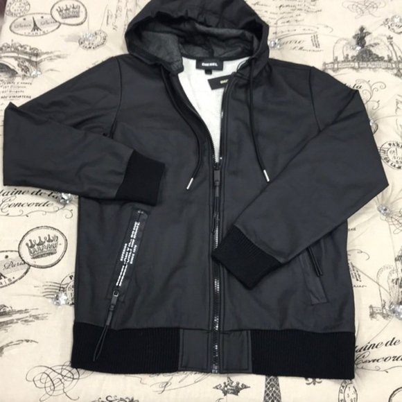 Diesel Hooded Bomber Jacket - Picture 6 of 11